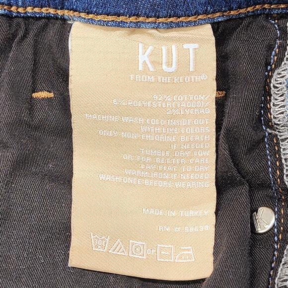 Kut From The Kloth Jeans Womens 2 Blue Ana High Rise Fab Ab Super Flare Stretch - Picture 11 of 16